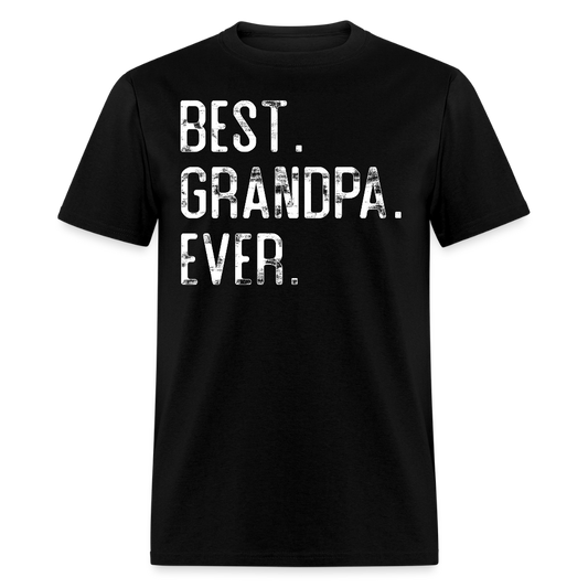 Funny Grandpa Tee Gift For Birthday T-shirt - black