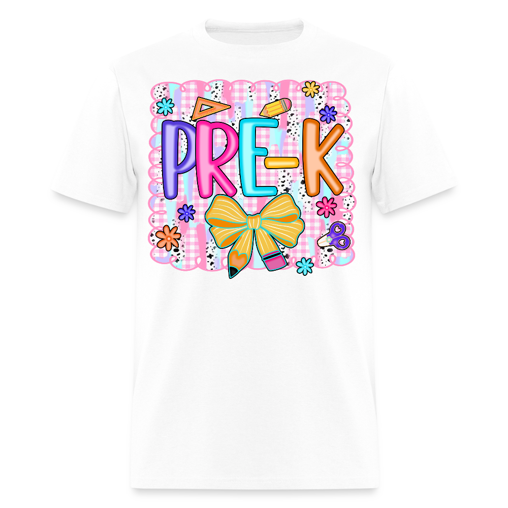 Pre K Back To School Teachers T-Shirt - white