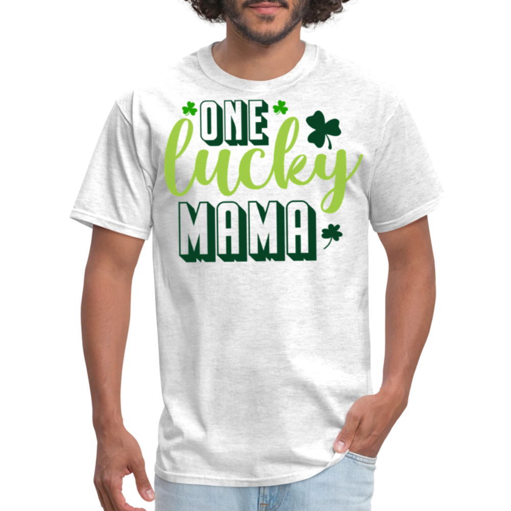 One Lucky Mama Irish Holiday T-shirt - light heather gray