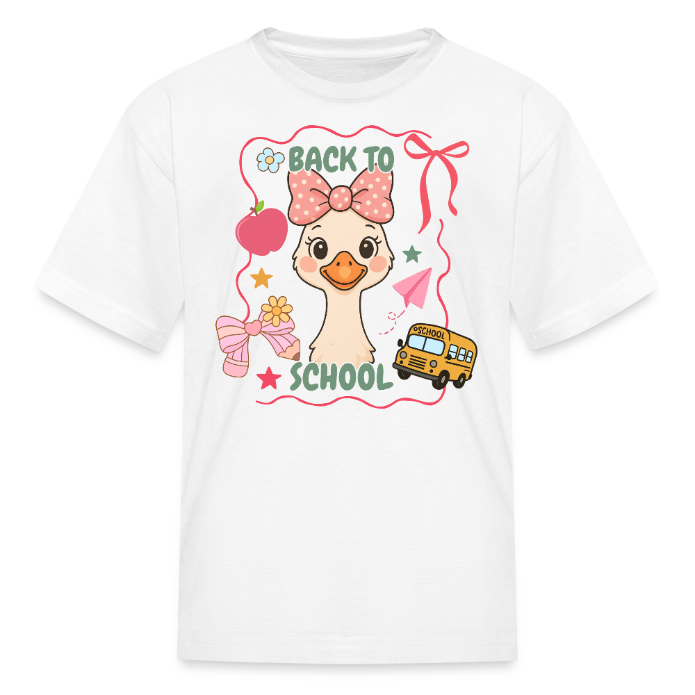 Back To School Duck T-Shirt - white