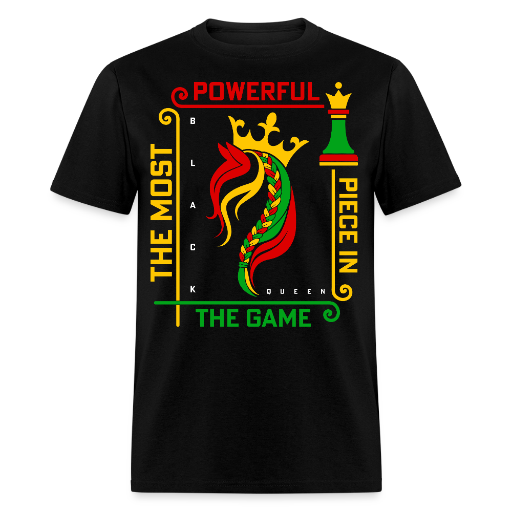 Black Queen Chess Piece Empowering Black Woman T-shirt - black