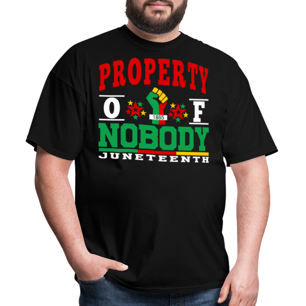 Property Of Nobody Juneteenth Shirt Unisex Black Pride T-shirt - black