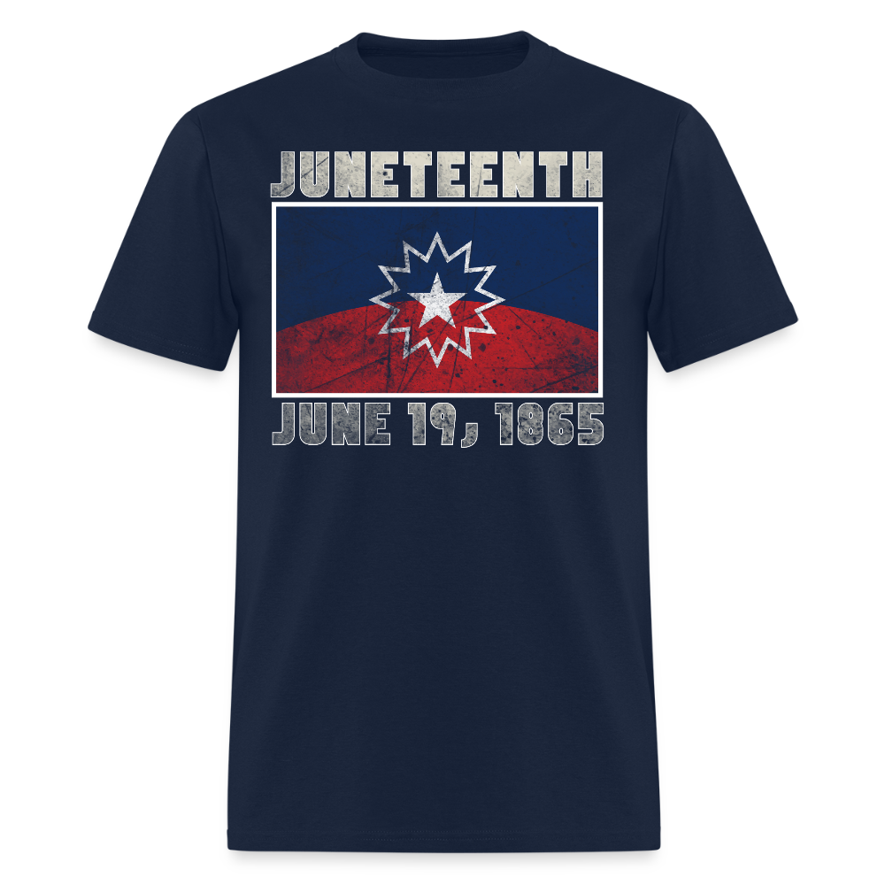 Juneteenth June 19 1865 Flag T-Shirt - navy