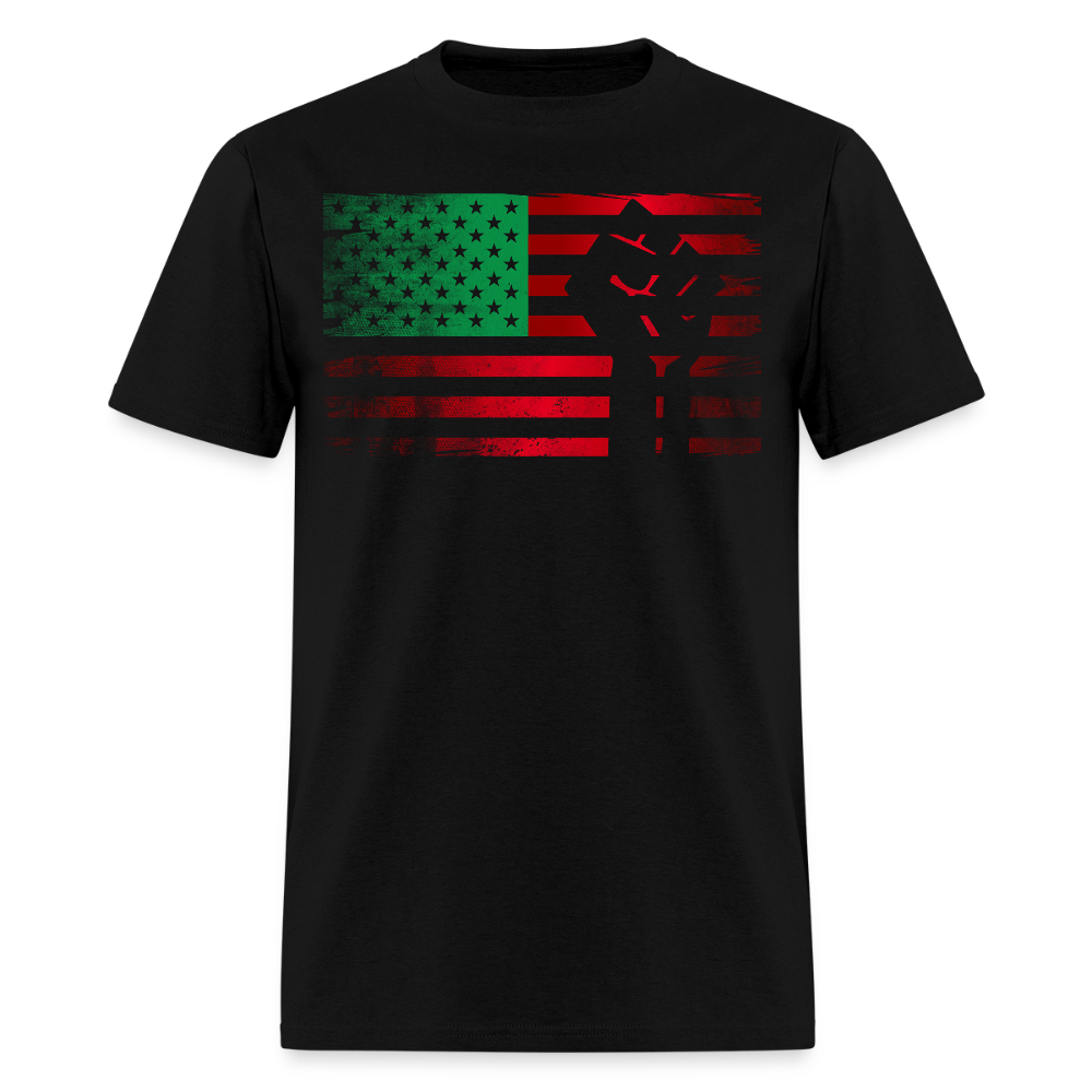 Pan African Flag Juneteenth Celebration T-Shirt - black