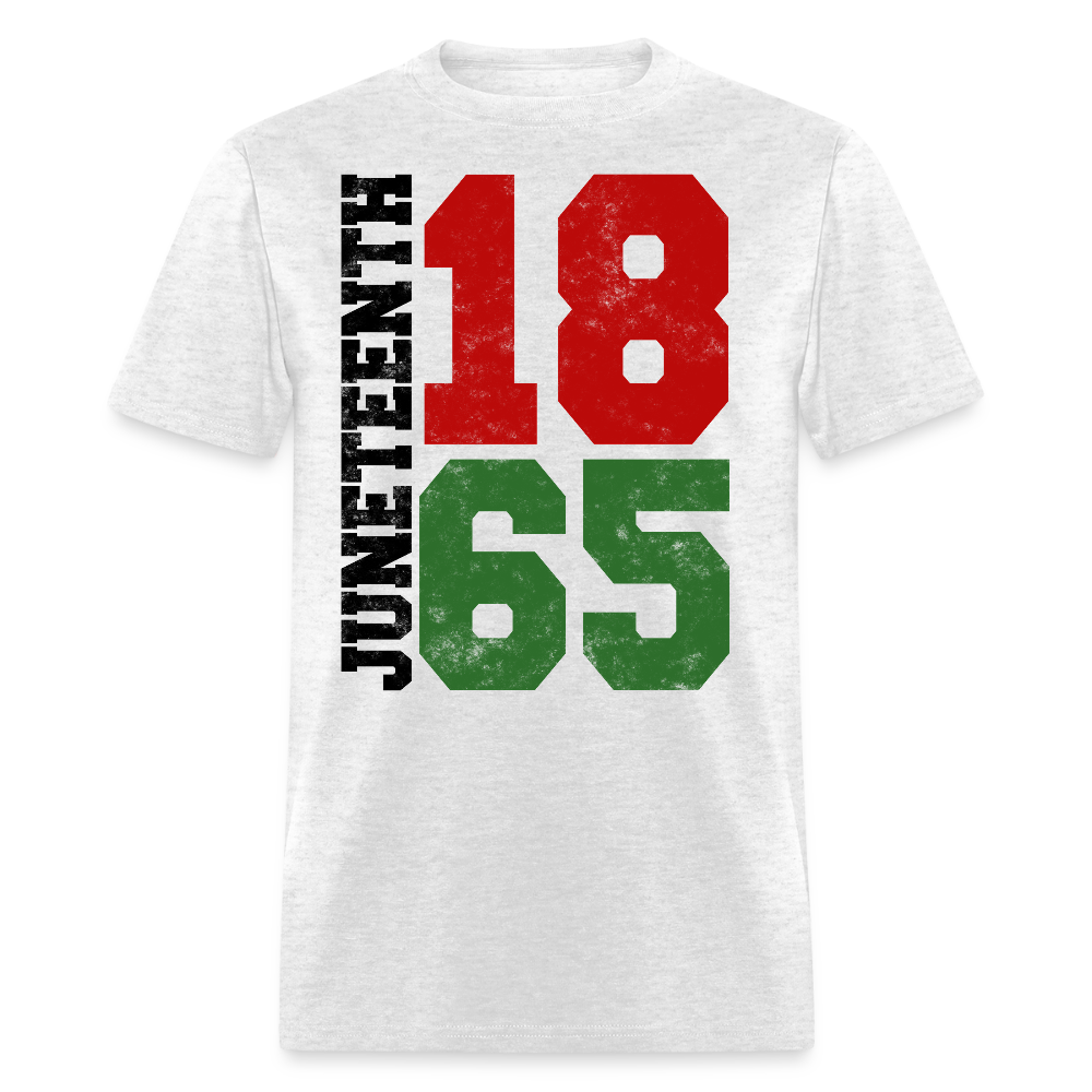 Juneteenth 1865 Pan African Pride T-Shirt - light heather gray