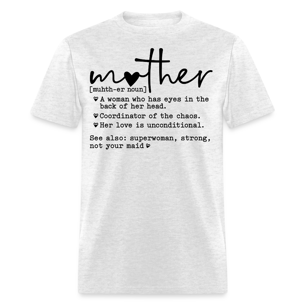 Strong Mom Definition Tee Mother's Day Gift T-shirt - light heather gray