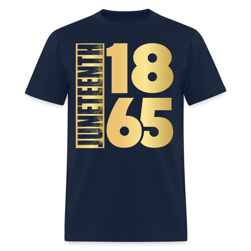 Juneteenth 1865 African American Heritage Freedom Day T-Shirt - navy