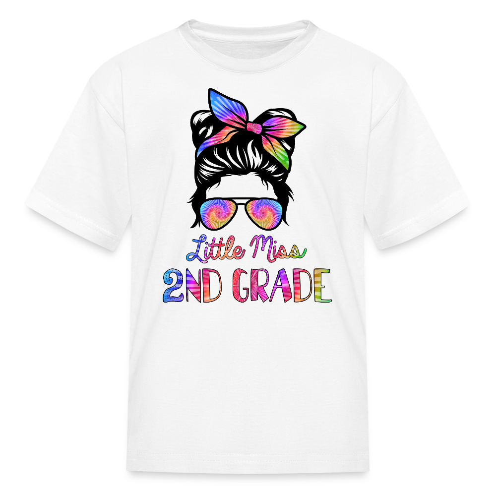 Little Miss 2nd Grade Back to School T-Shirt - white