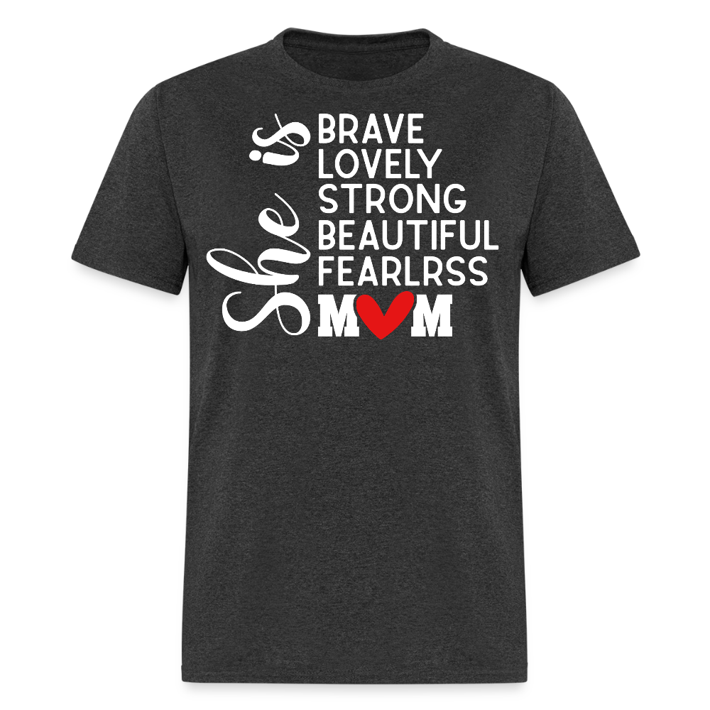 Mother's Day Gift Ideas For Strong Moms T-shirt - heather black