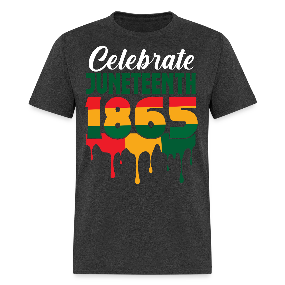 Juneteenth 1865 Celebration Black History Pride T-shirt - heather black