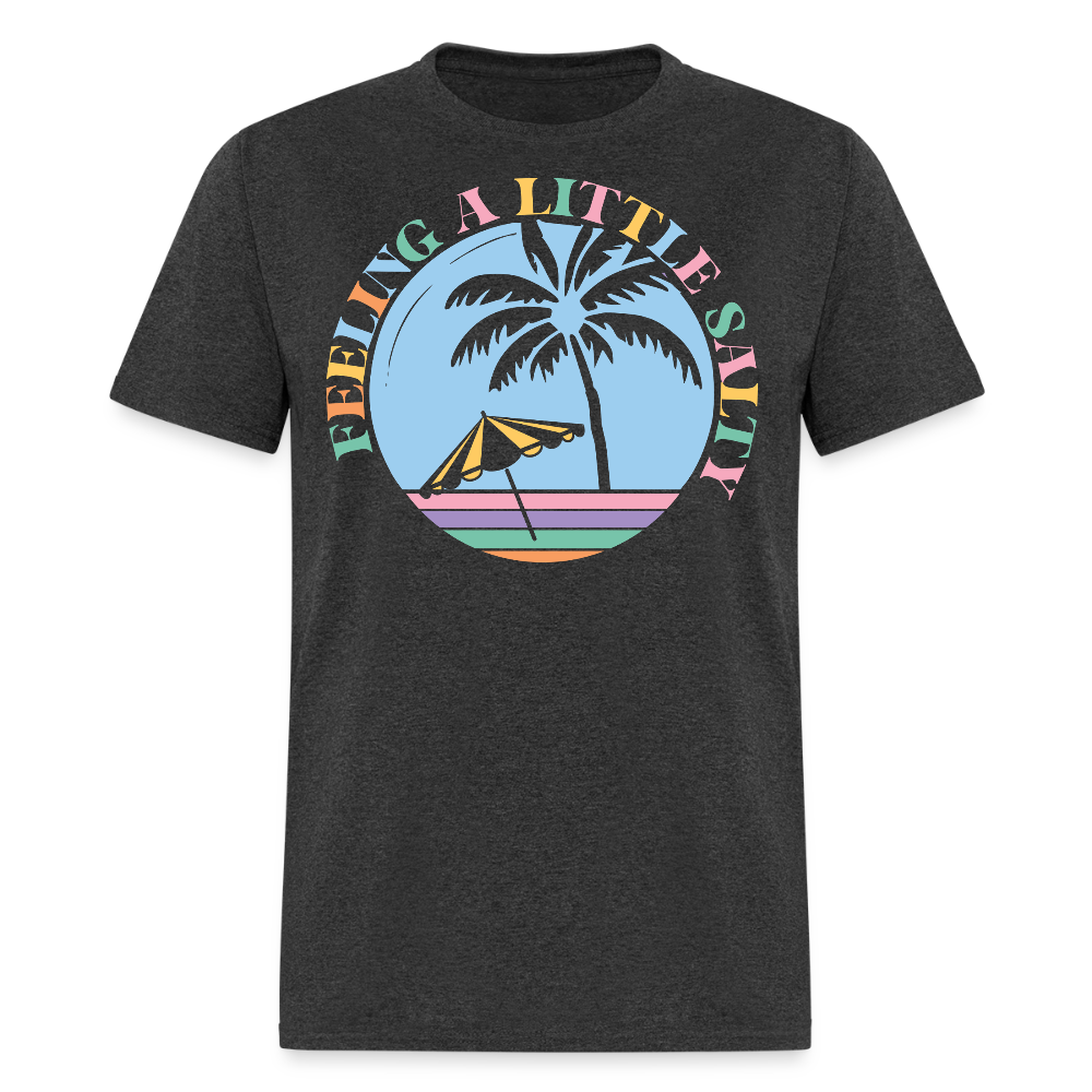Feeling Salty Beach Funny Summer Vacation T-shirt - heather black
