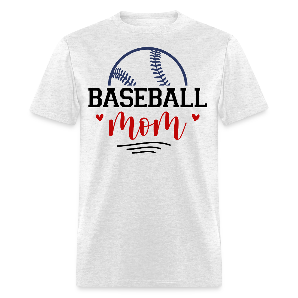 Stylish Baseball Mom Outfits For Game Night T-shirt - light heather gray