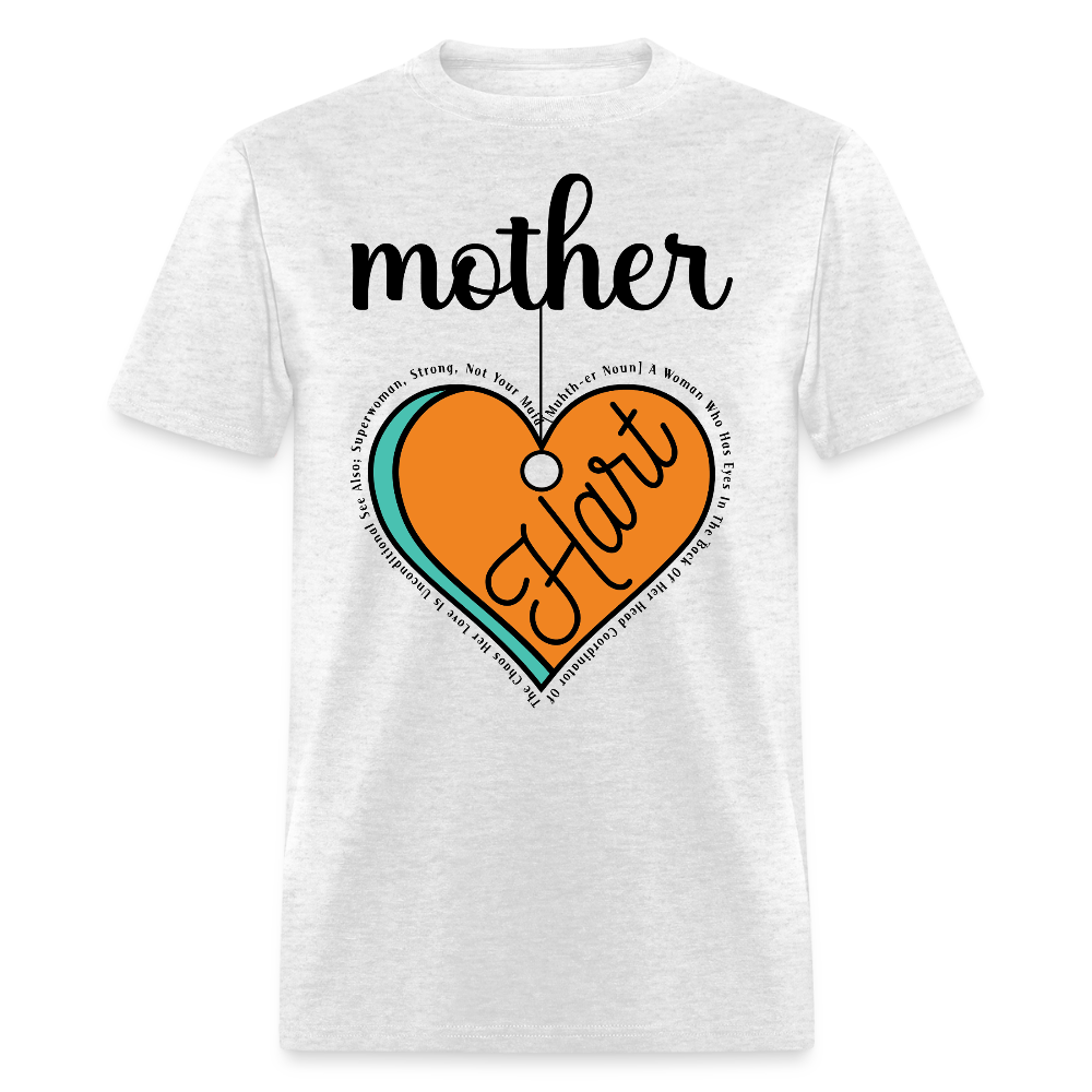 Personalized Mother's Day Tee With Heartfelt T-shirt - light heather gray
