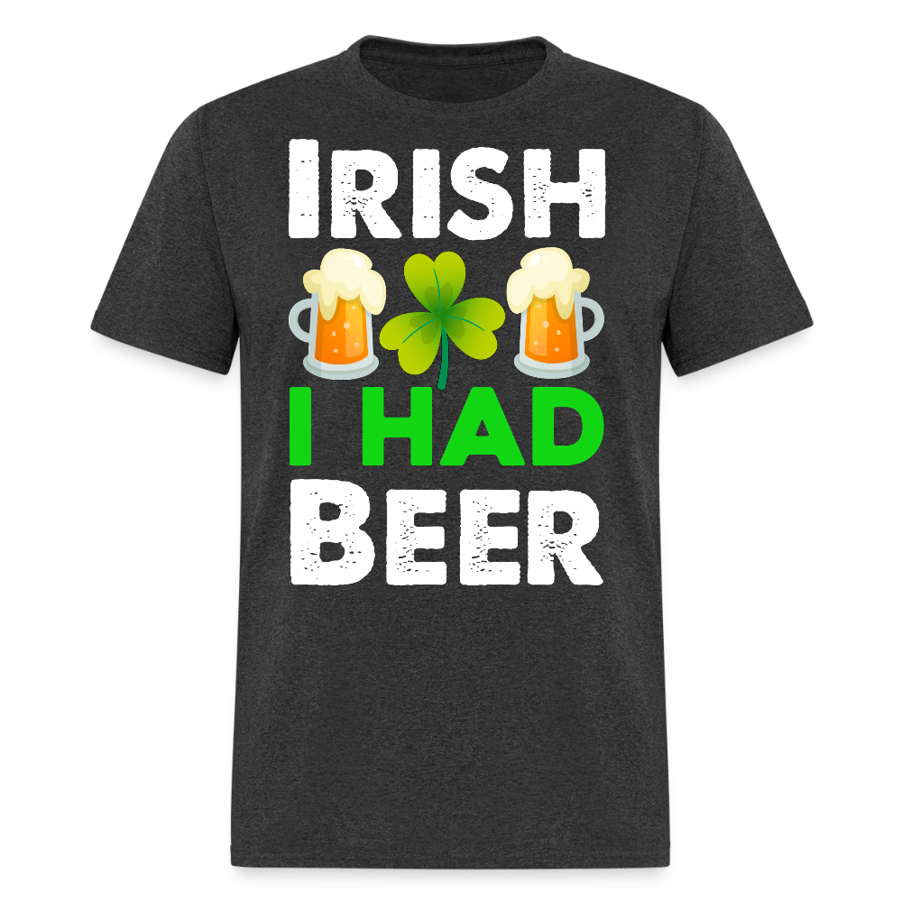 Irish Pub Party Outfit Funny Beer T-shirt - heather black