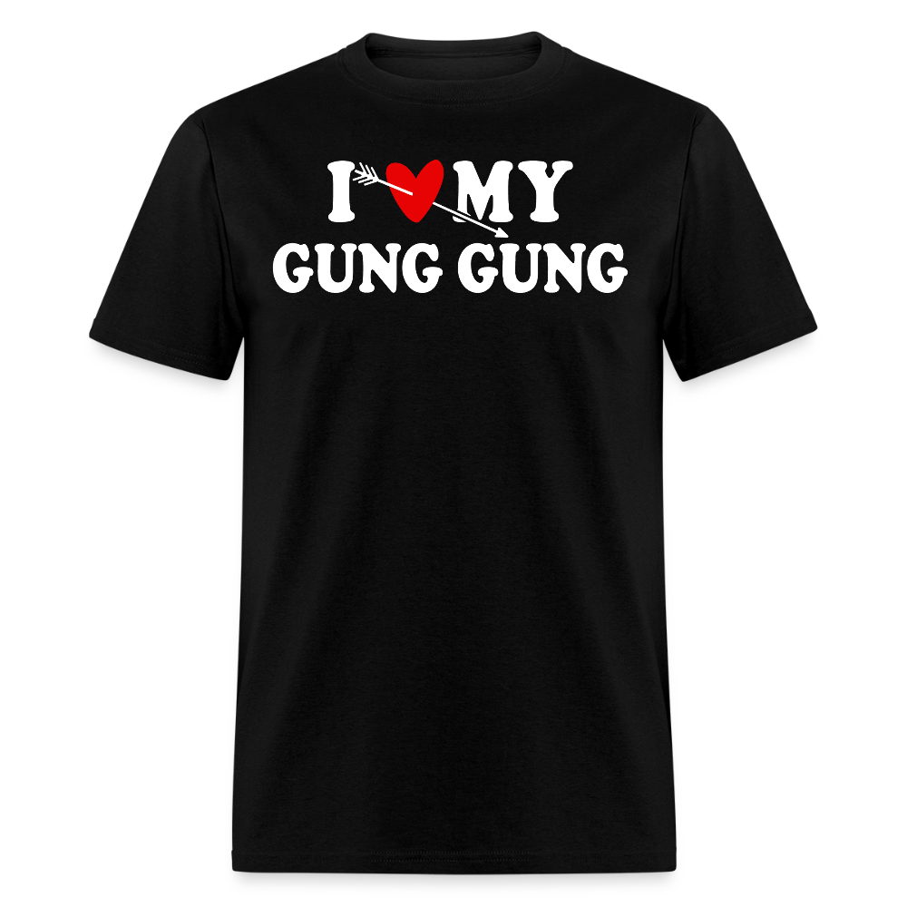 I Love My Gung Gung Chinese Grandfather Appreciation T-shirt - black