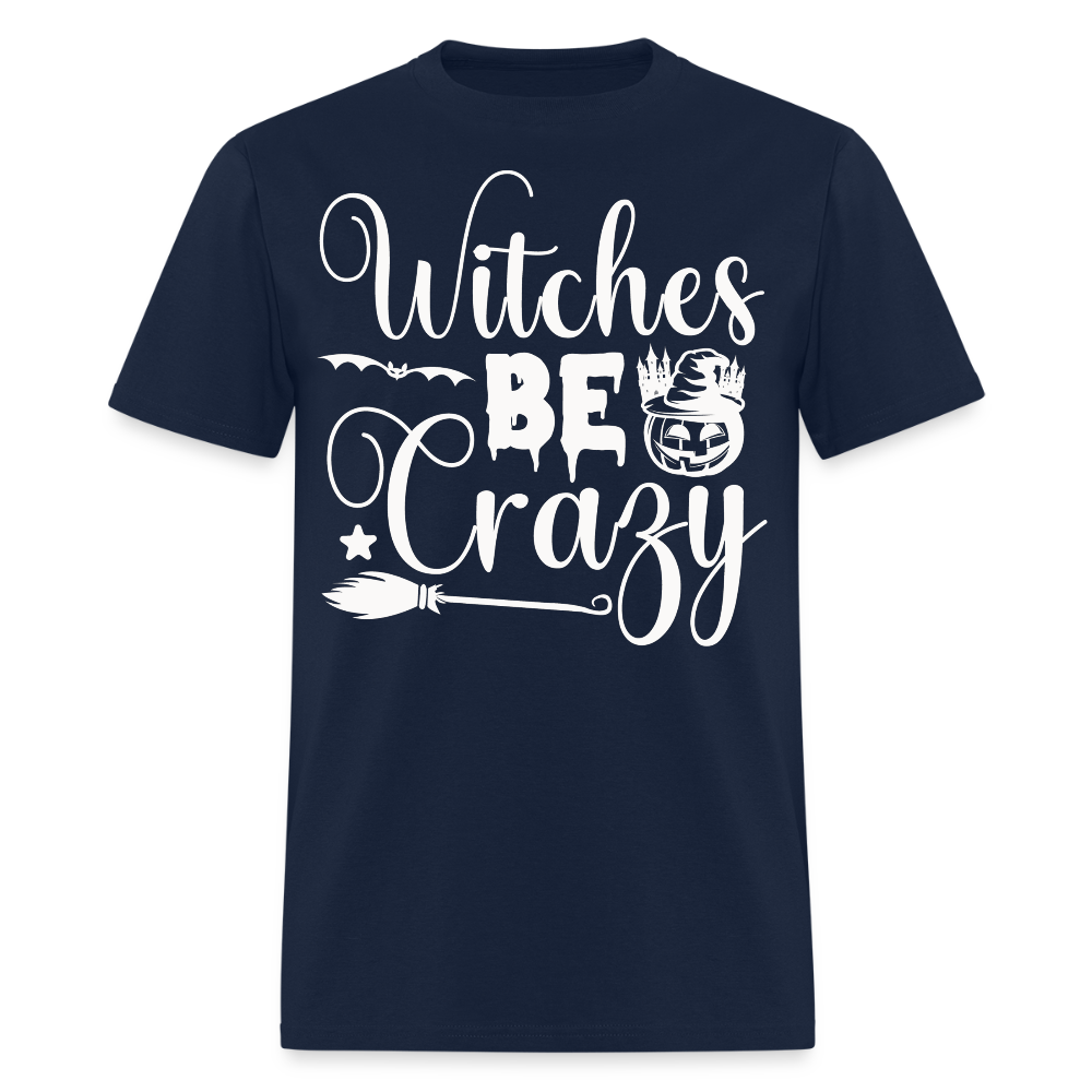 Witches Be Crazy Halloween T-Shirt - navy