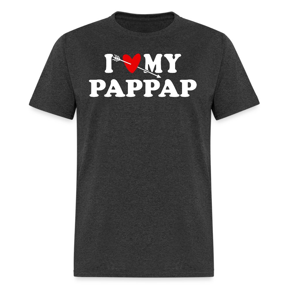 I Love My Pappap Birthday Gift T-shirt - heather black