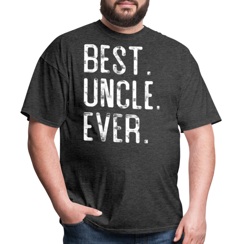 Funny Gift Idea For Uncle Birthday T-shirt - heather black