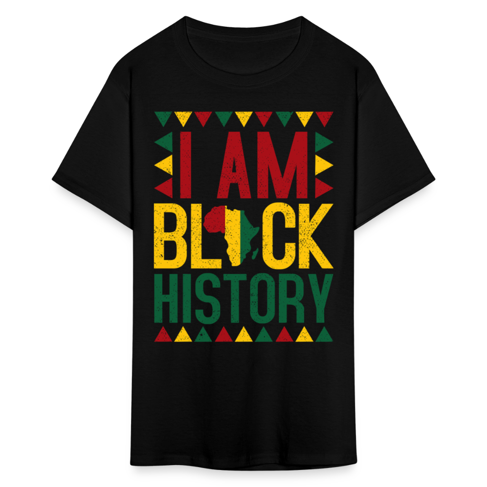 I Am Black History Shirt Cultural Heritage Unisex T-Shirt - black