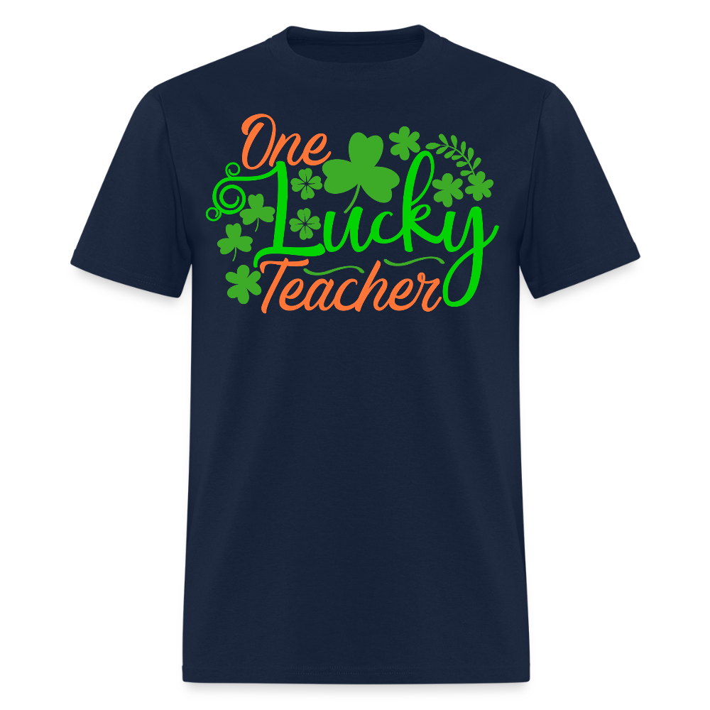 One Lucky Teacher St Paddy’s T-shirt - navy