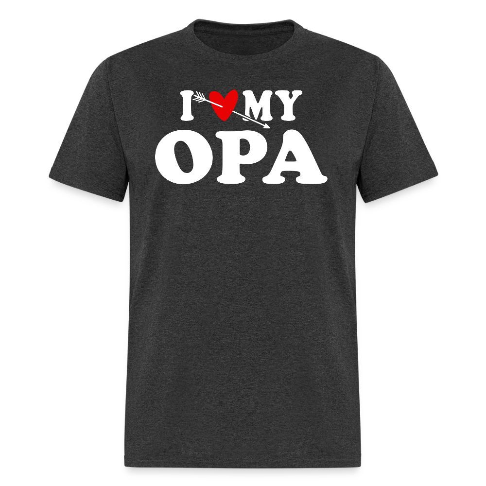 I love my Opa German Grandfather T-shirt - heather black
