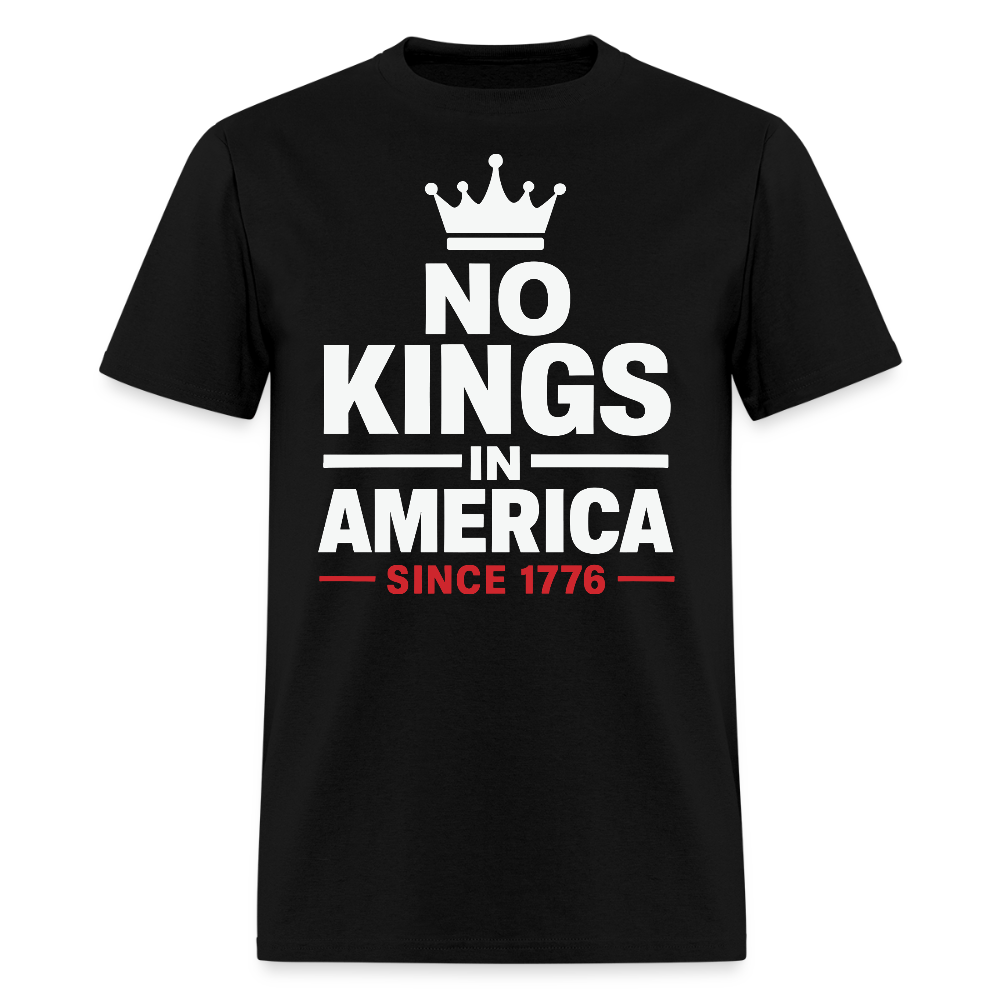 No Kings In America Since 1776 Patriotic T-Shirt - black