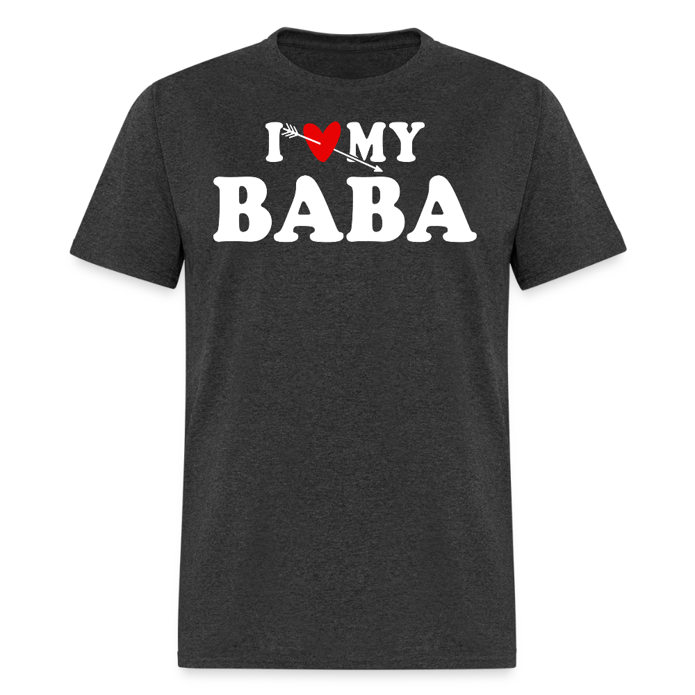 Cute Baba Gift Idea For Birthday T-shirt - heather black