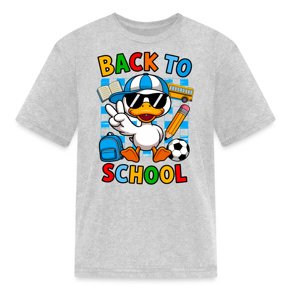 Back To School Duck T-Shirt - heather gray