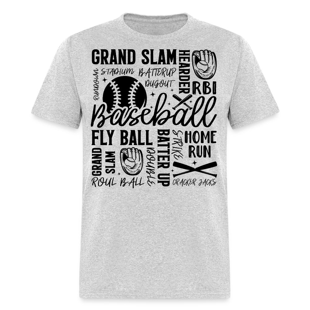 Baseball Gift Shirt For Players Funny Baseball Sayings T-shirt - heather gray