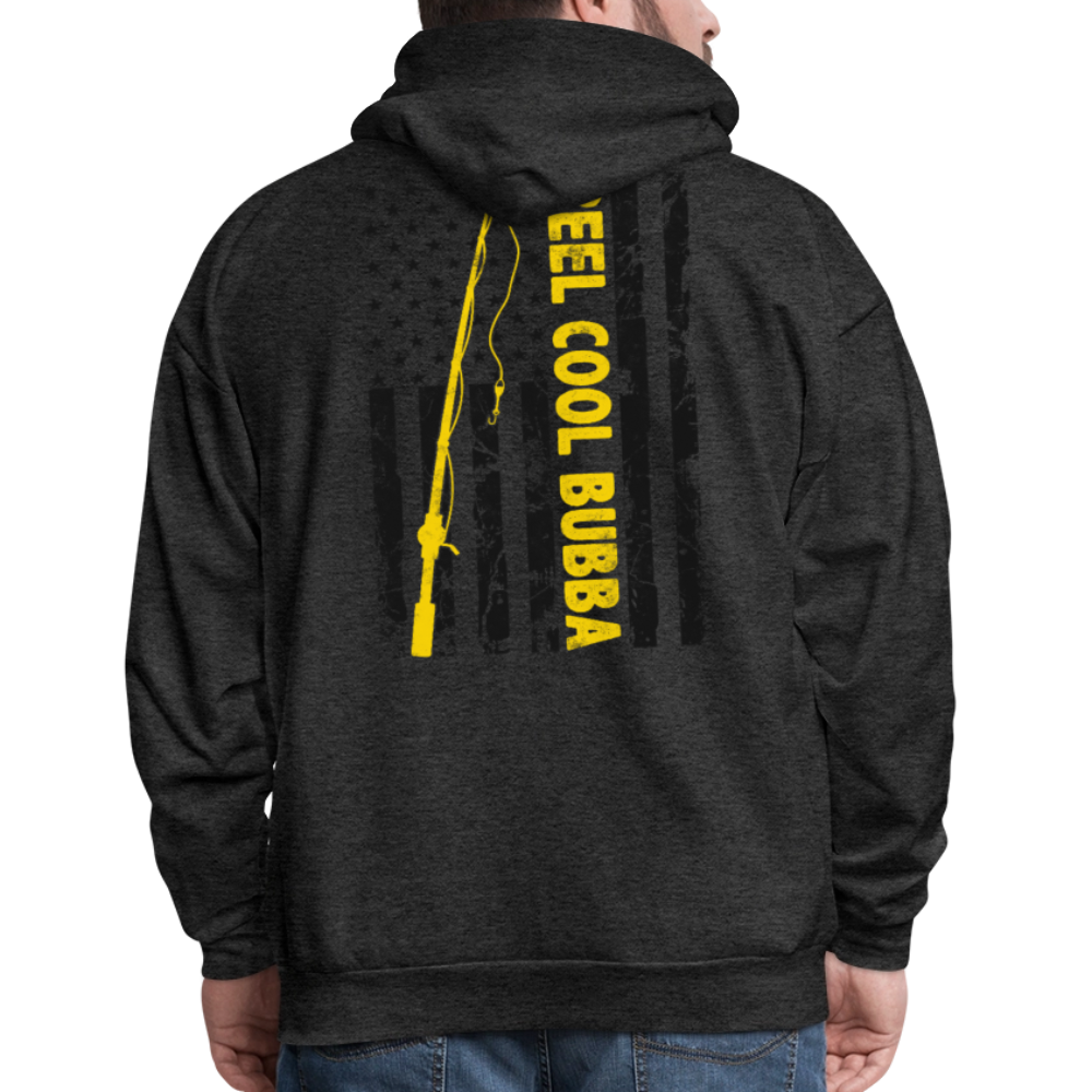 Reel Cool Bubba Patriotic Fishing Hoodie - charcoal grey