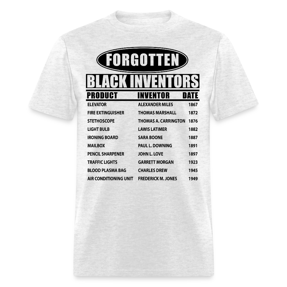 Black History Inventor Tee Cultural Pride T-Shirt - light heather gray