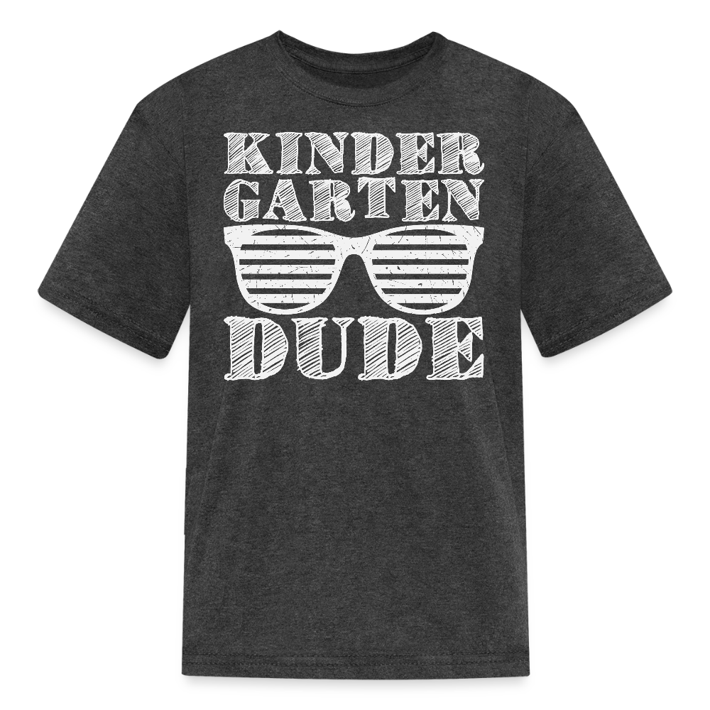 Kindergarten Dude Back To School T-Shirt - heather black