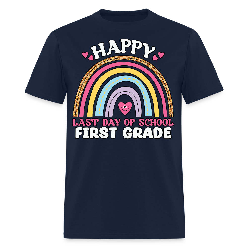 Happy Last Day Of School Tee End Of School Year T-Shirt - navy