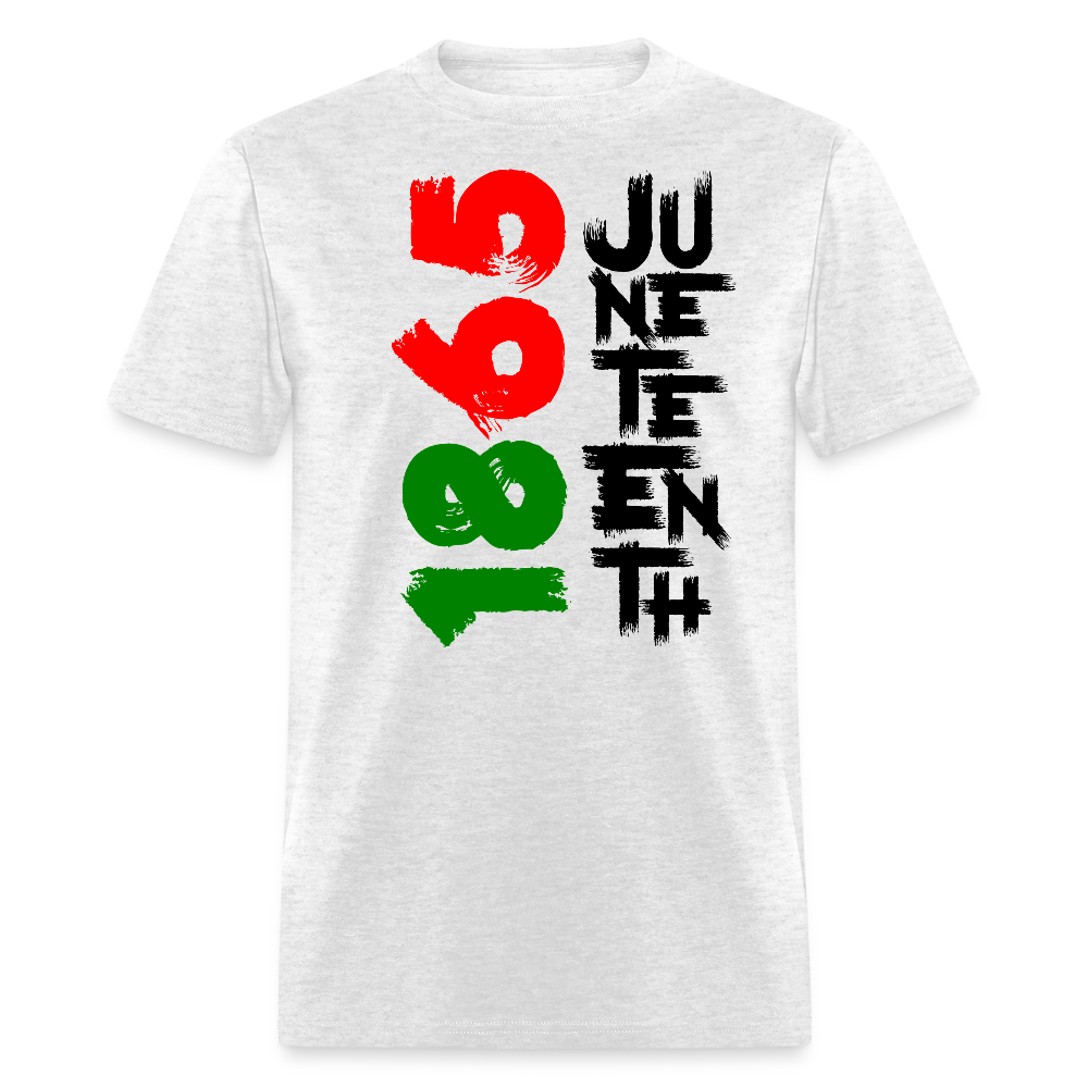 Juneteenth 1865 Black Liberation T-Shirt - light heather gray