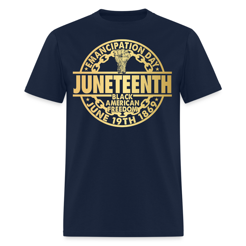 Juneteenth Emancipation Day Black Freedom T-Shirt - navy