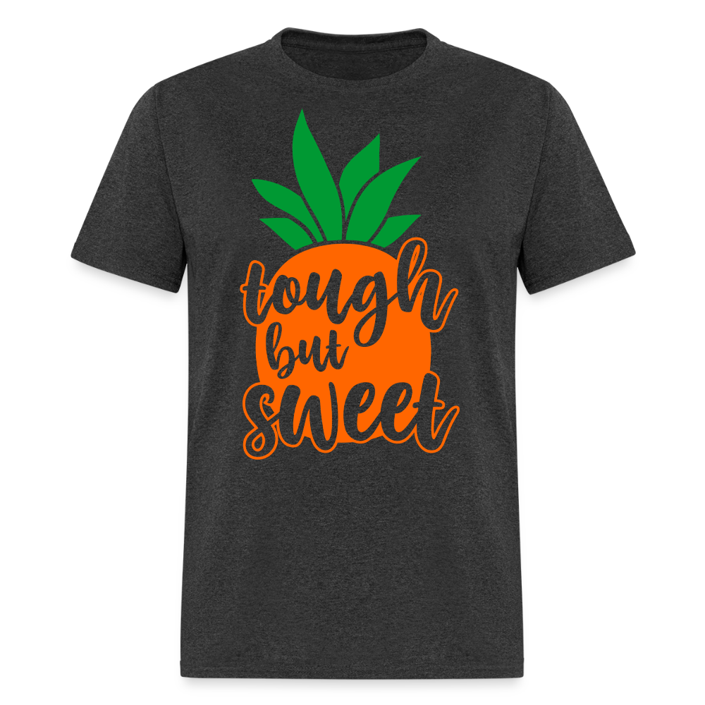 Tough But Sweet Inspirational Pineapple T-shirt - heather black