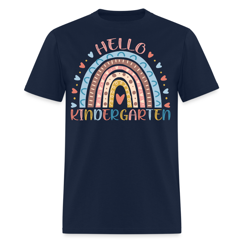 Back To School Kindergarten Teacher T-Shirt - navy