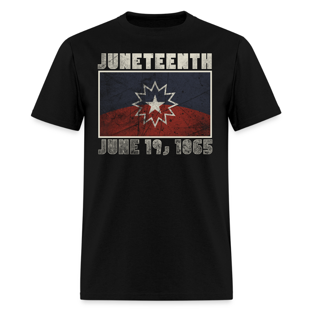 Juneteenth 1865 Flag Black Freedom Day T-Shirt - black