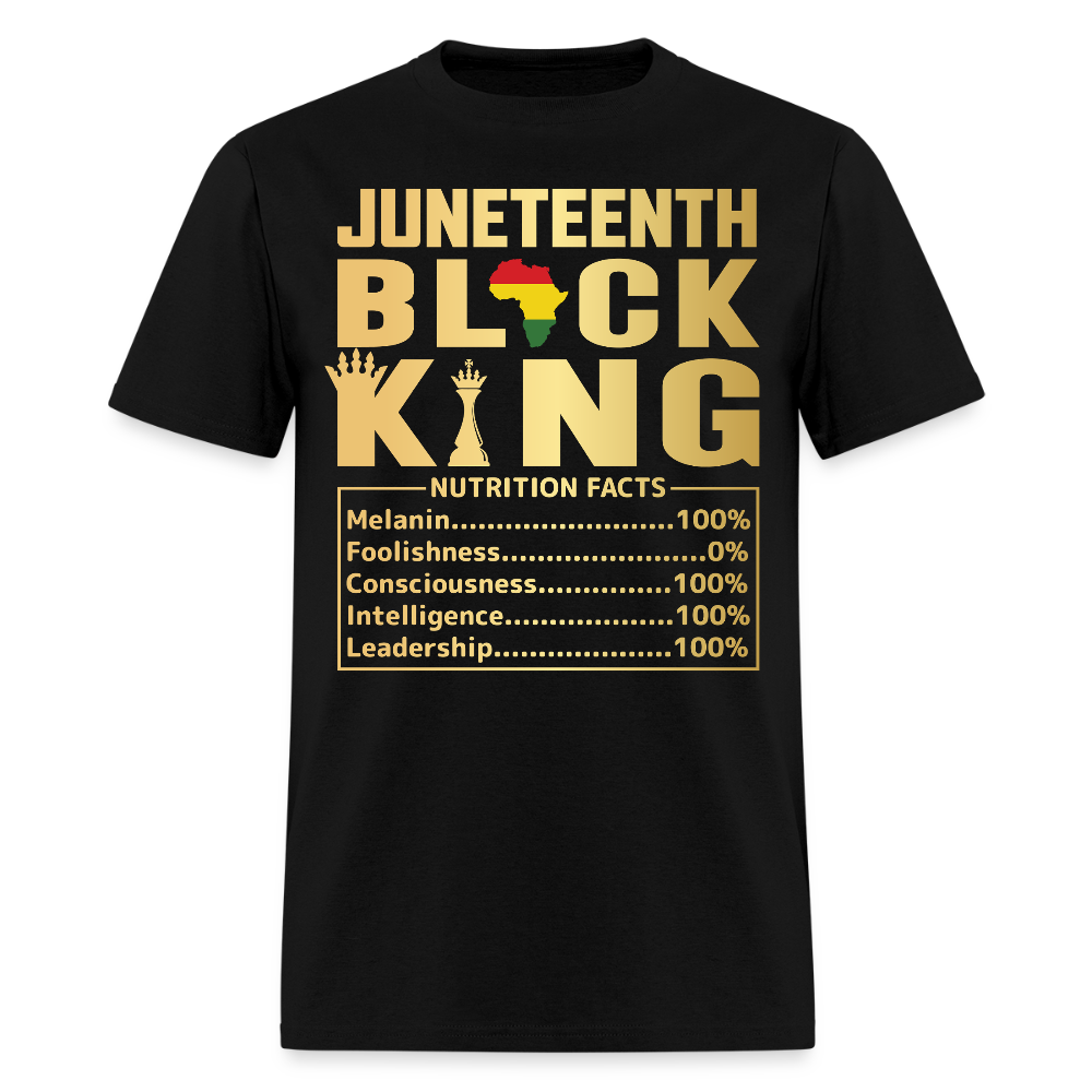 Juneteenth Black King Melanin Intelligence Pride T-Shirt - black
