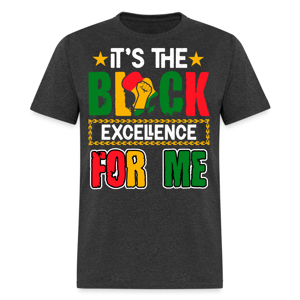 Black Excellence Black History Empowerment T-shirt - heather black