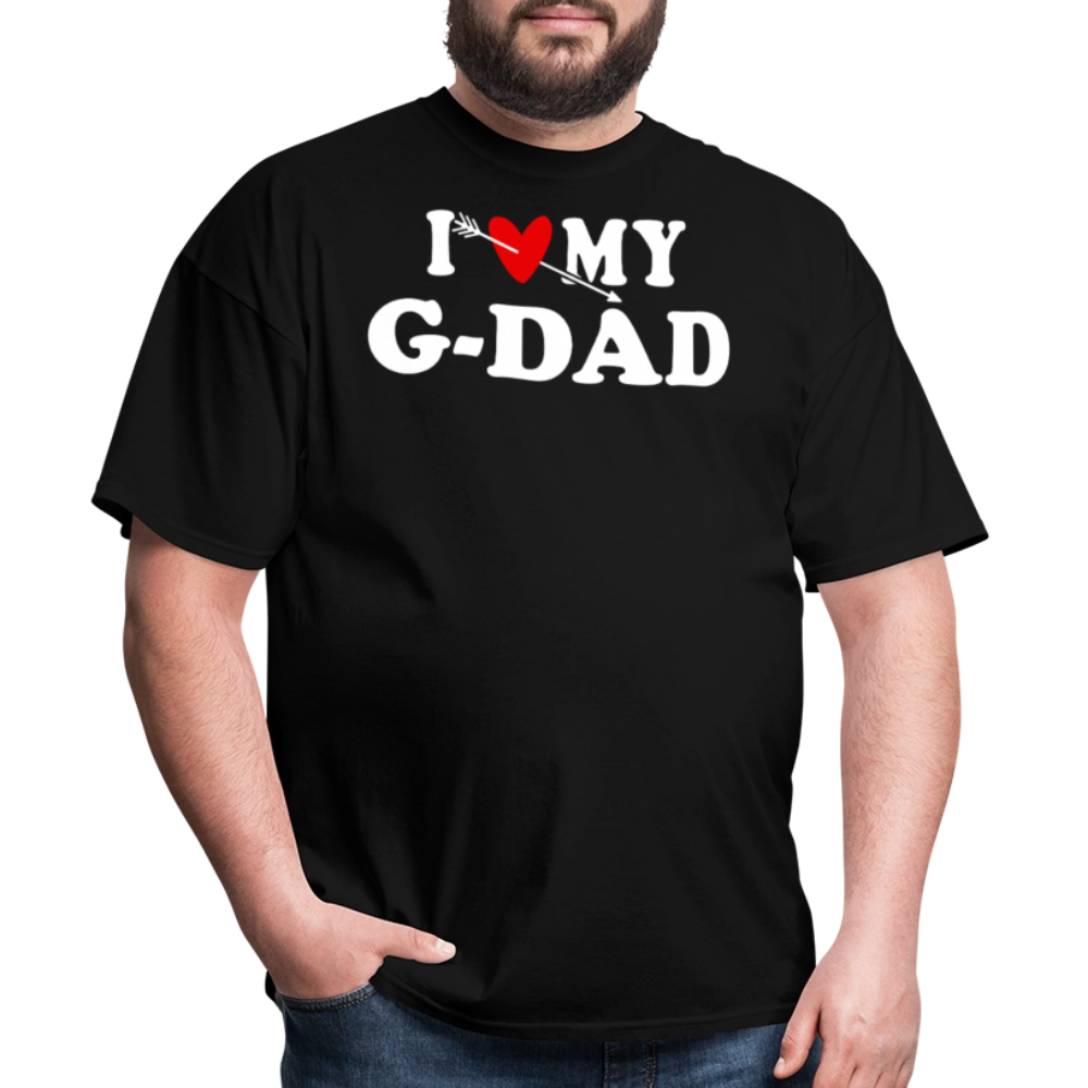 I Love My G-Dad Tee For Birthdays T-shirt - black