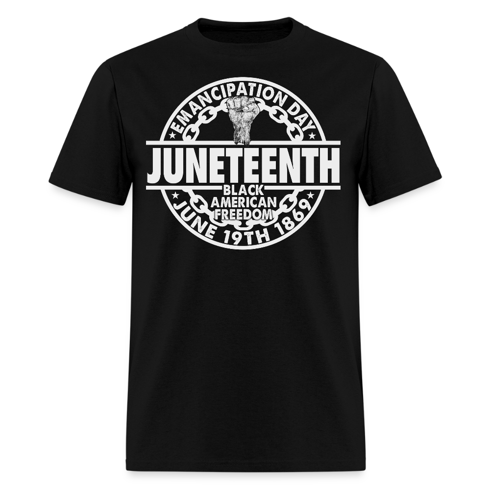 Black American Freedom June 19th 1865 History T-Shirt - black