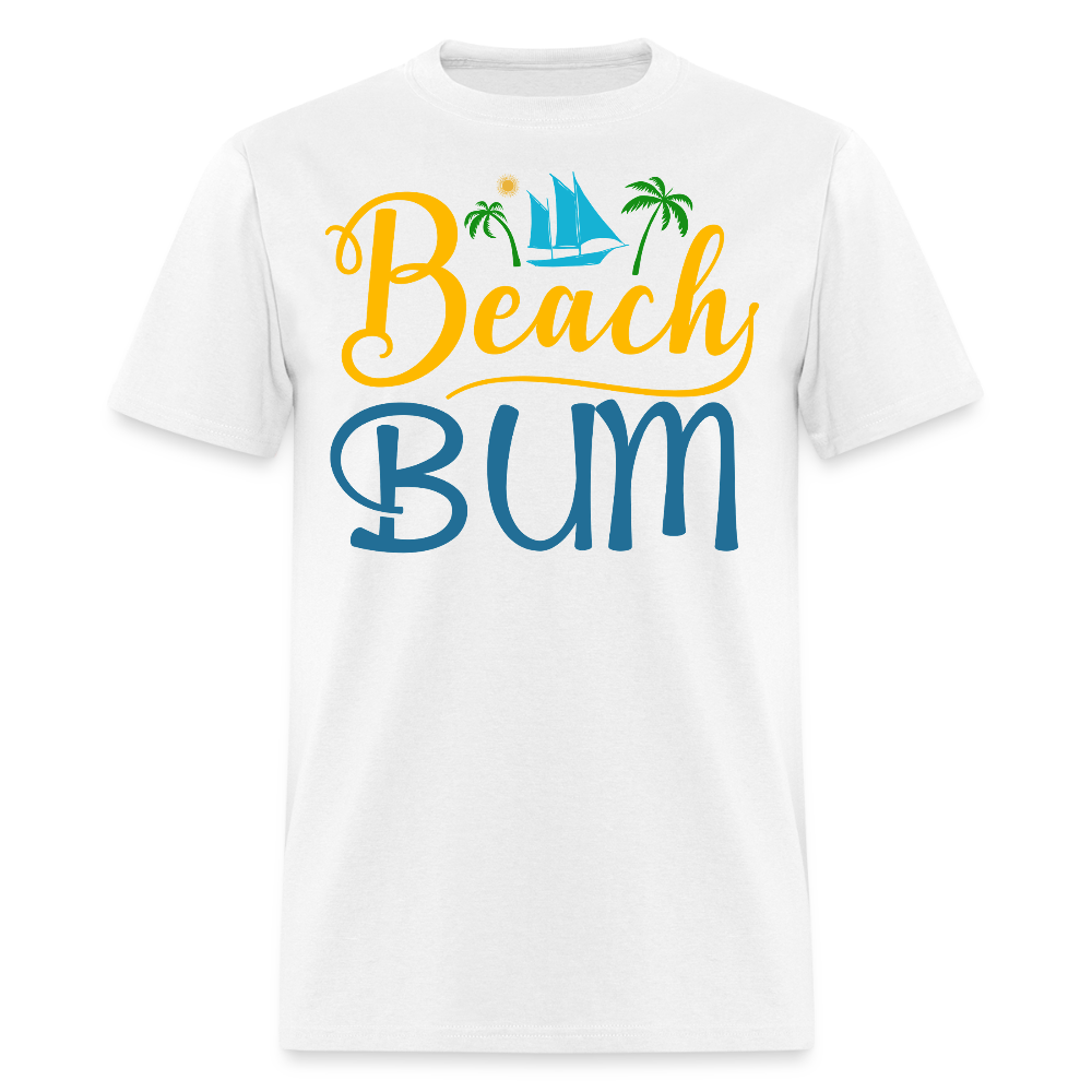 Funny Beach Bum Casual Tropical Vacation T-shirt - white