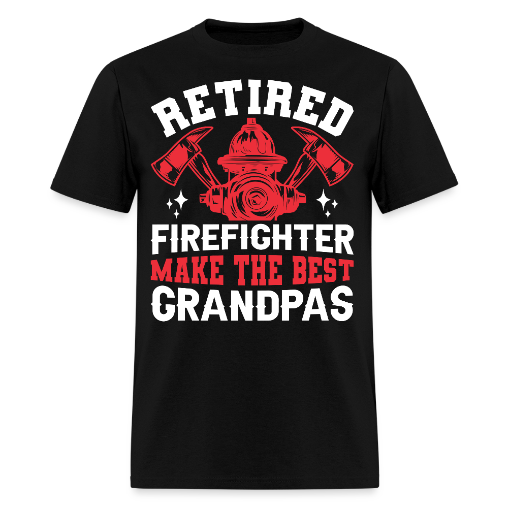Retired Firefighter Make the Best Grandpas Men's T-Shirt - black