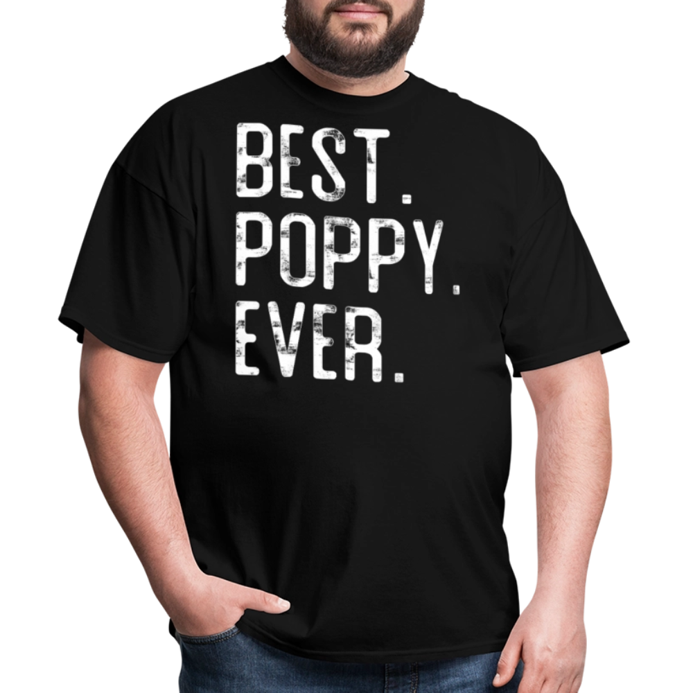 Birthday Gift For Poppy Appreciation T-shirt - black