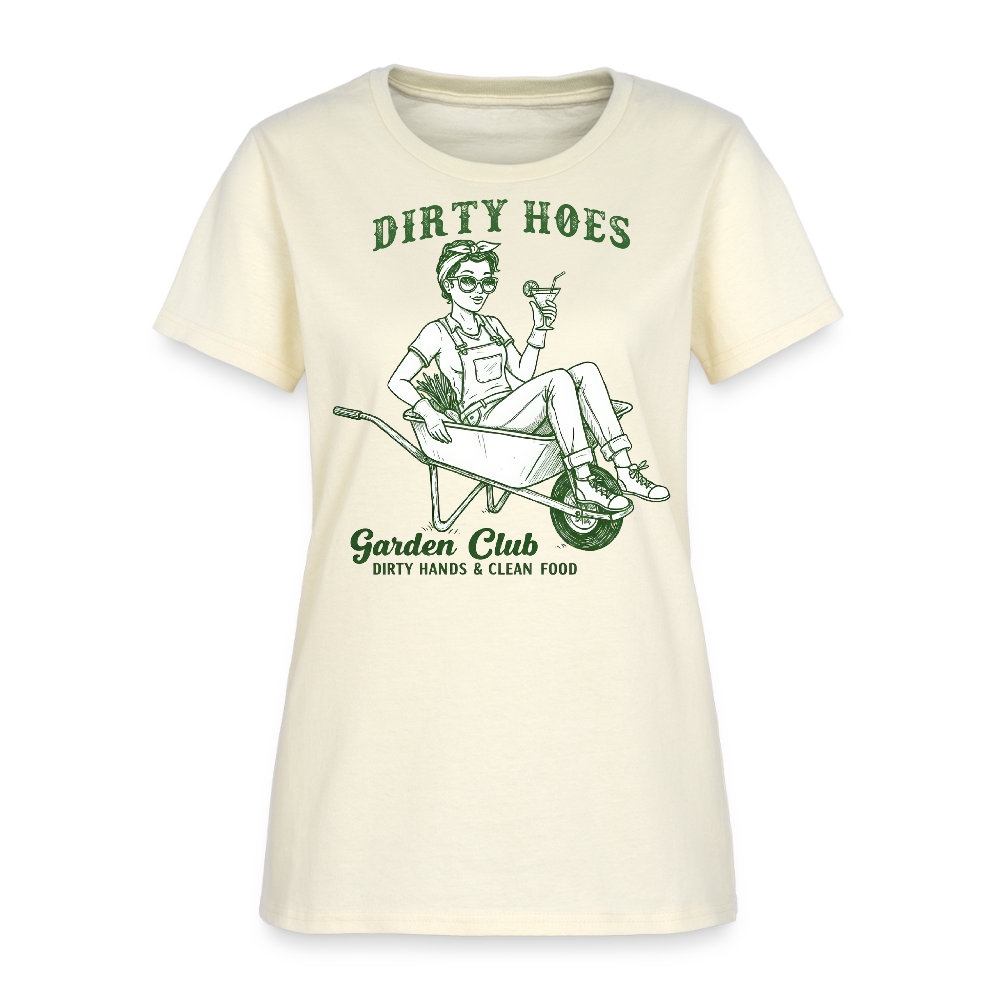 Dirty Hoes Garden Club Gift For Gardeners Funny Women's T-Shirt - off white