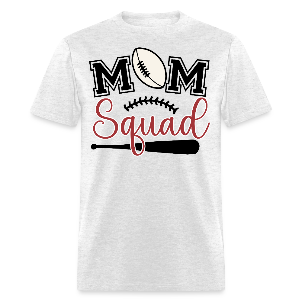 Cute Baseball And Football Mom T-shirt - light heather gray