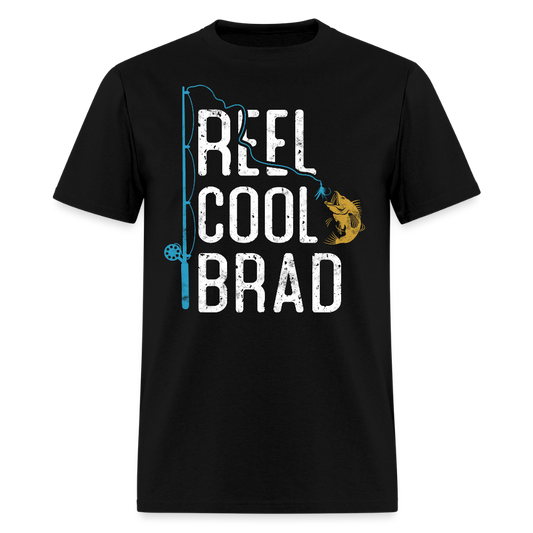 Reel Cool Brad Funny Fishing T-shirt - black