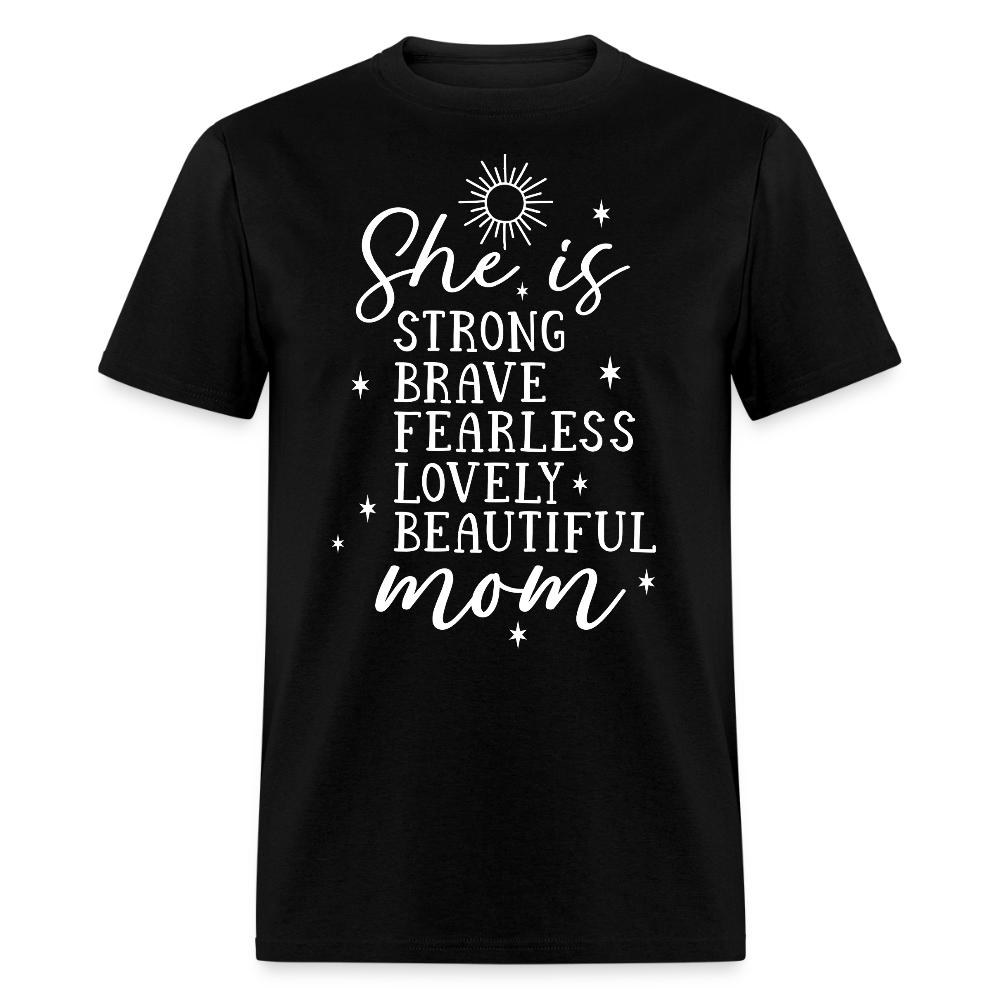 Fearless Mom Graphic Tee Strong Mom T-shirt - black