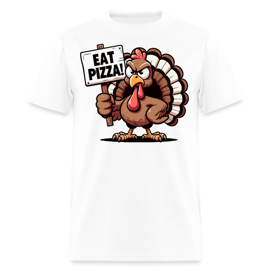 Thanksgiving Turkey Pizza Lover T-Shirt - white